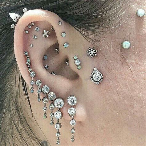 cool piercing ideas|most attractive ear piercings.